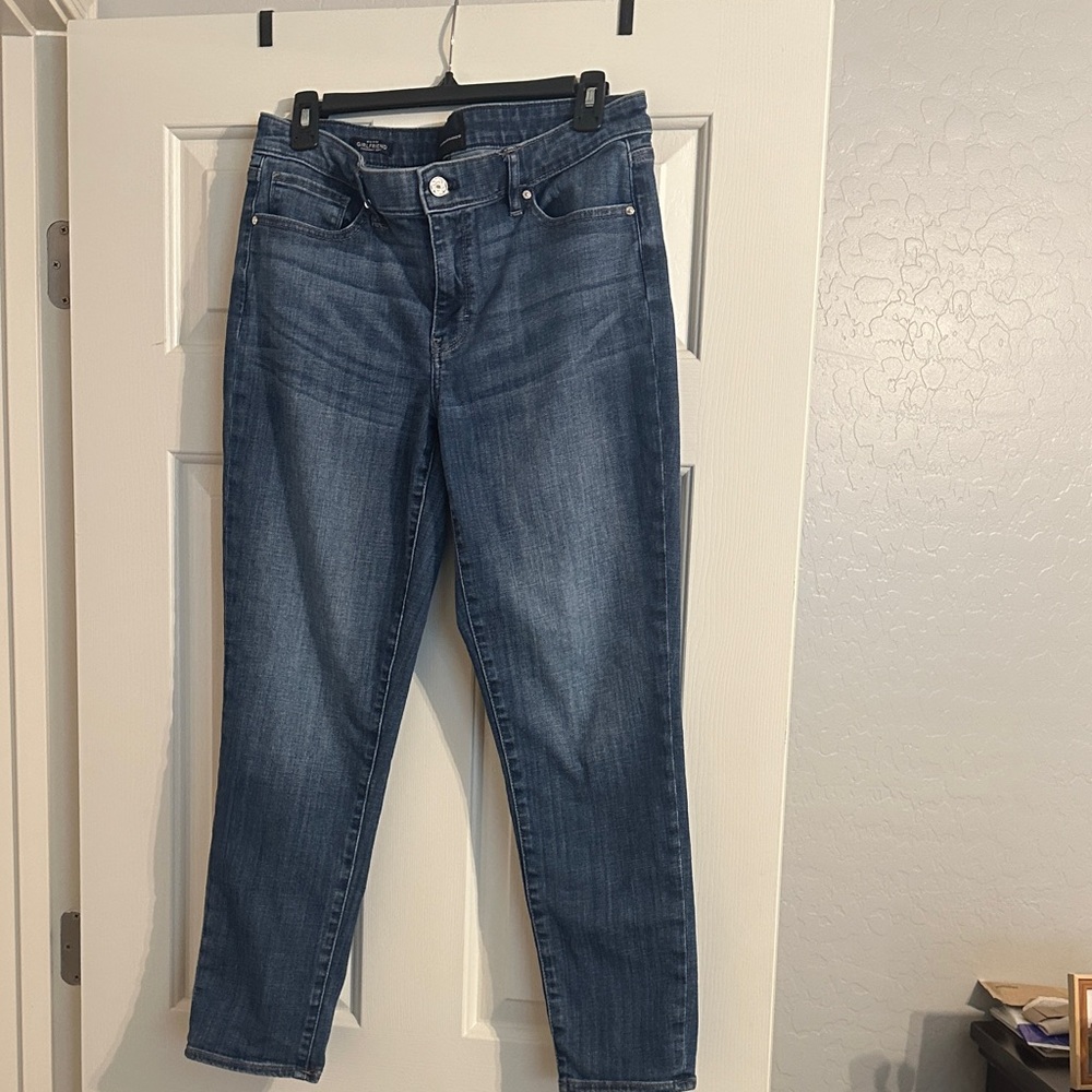 White House Black Market Dark Blue Straight Leg Jeans